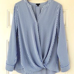 NWOT Ann Taylor Faux Wrap Blouse, sz Small